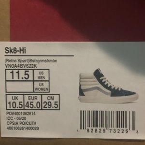 Vans  SK8-HI 'RETRO SPORT - BISTRO GREEN MARSHMALLOW' STYLE: VN0A4BV622K | 2021